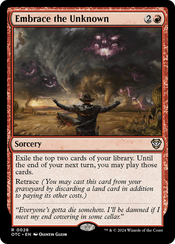 Embrace the Unknown (OTC-028)  - Outlaws of Thunder Junction Commander