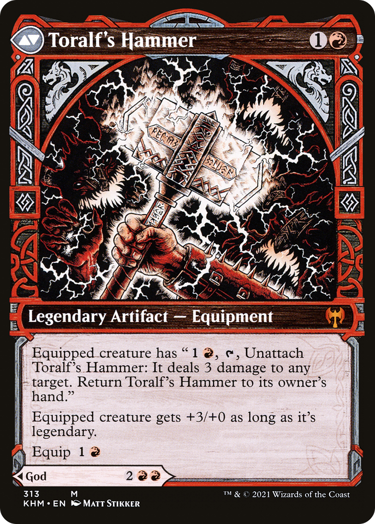 Toralf, God of Fury (Showcase) (KHM-313)  Foil - Kaldheim