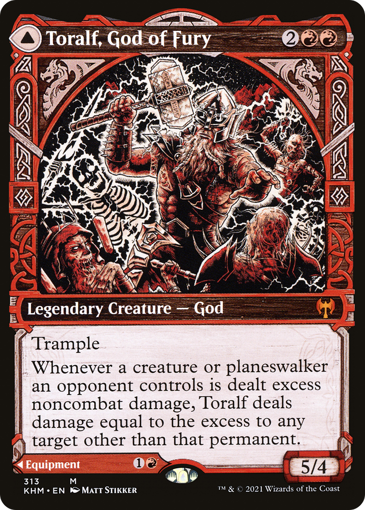 Toralf, God of Fury (Showcase) (KHM-313)  - Kaldheim