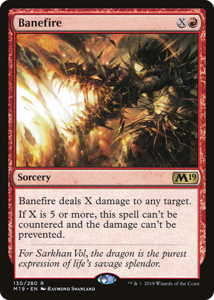 Banefire (M19-130)  Foil - Core Set 2019
