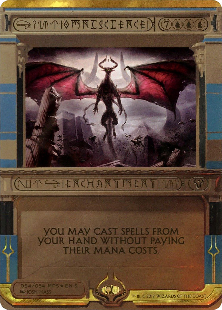 Omniscience (MPS2-034) - Amonkhet Invocations (Borderless) Foil