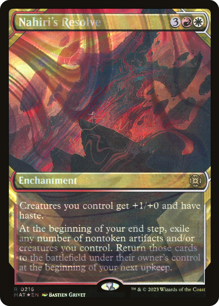 Nahiri's Resolve (Halo Foil) (MAT-216)  Foil - March of the Machine: The Aftermath: (Showcase)