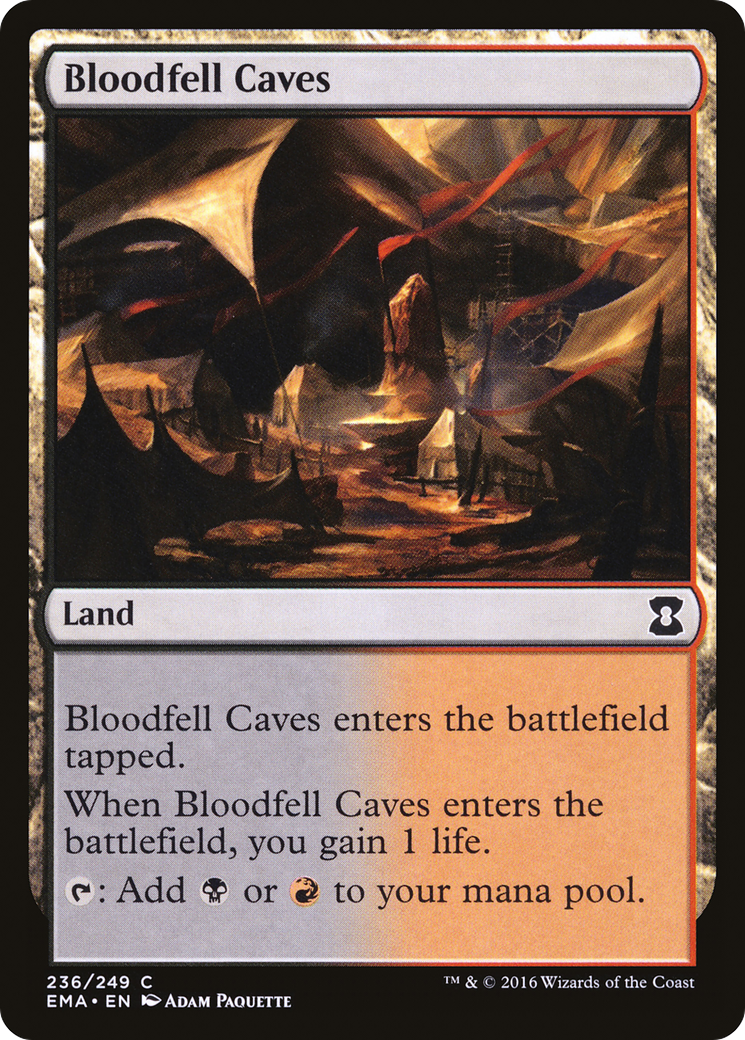 Bloodfell Caves (EMA-236)  Foil - Eternal Masters