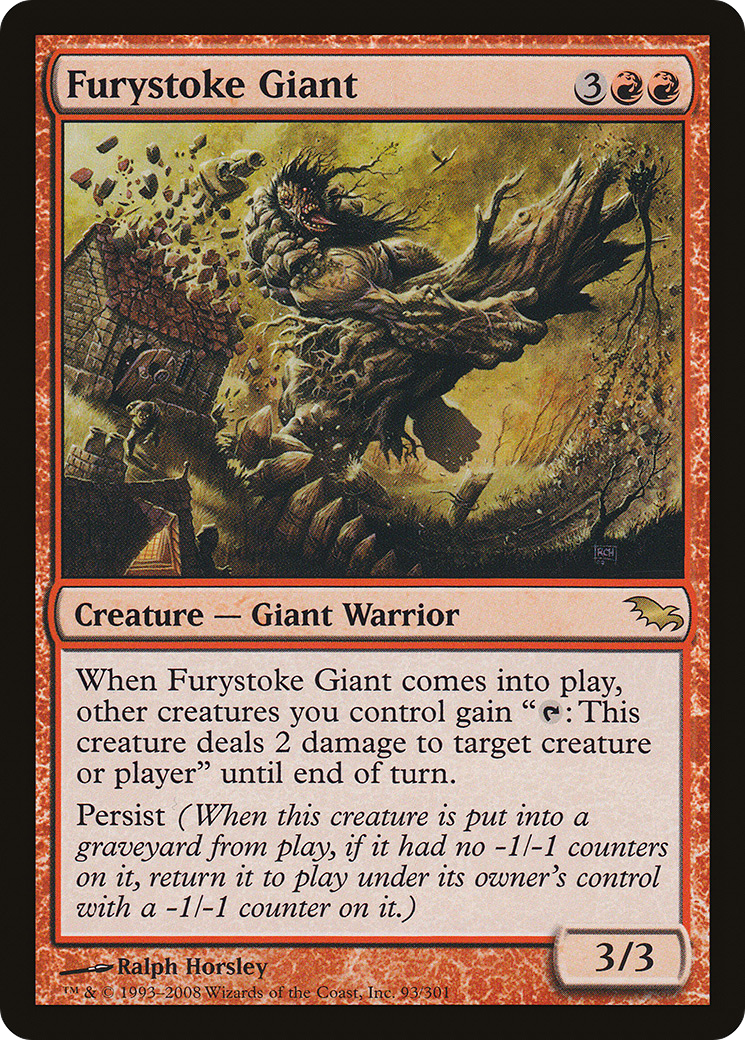 Furystoke Giant (SHM-093)  Foil - Shadowmoor