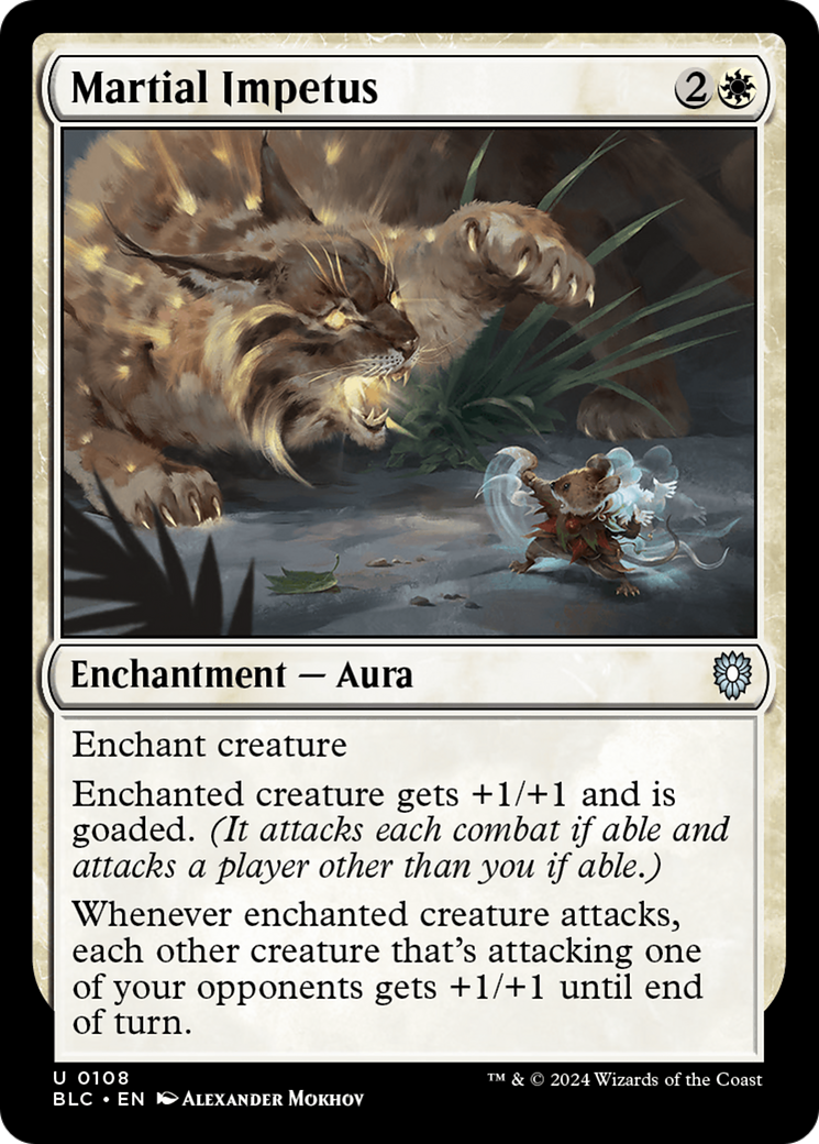 Martial Impetus (BLC-108)  - Bloomburrow Commander