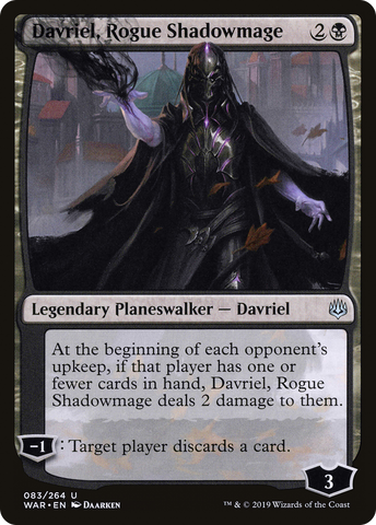 Davriel, Rogue Shadowmage (WAR-083)  - War of the Spark