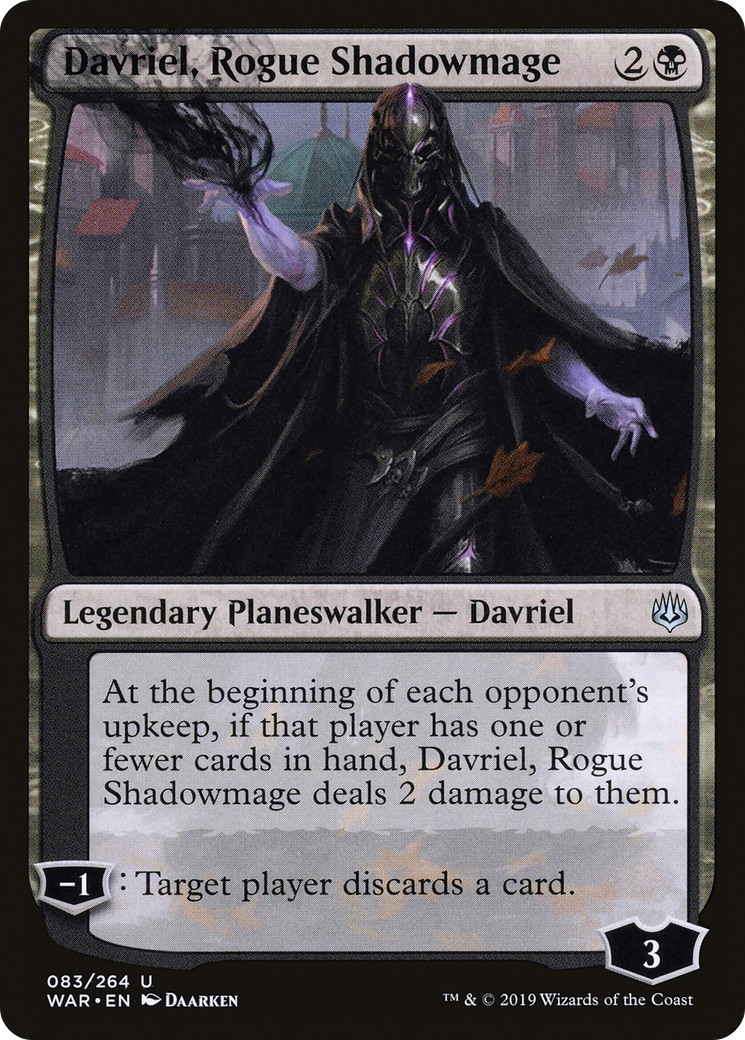Davriel, Rogue Shadowmage (WAR-083)  Foil - War of the Spark