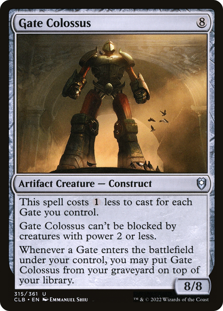 Gate Colossus (CLB-315)  Foil - Commander Legends: Battle for Baldur's Gate