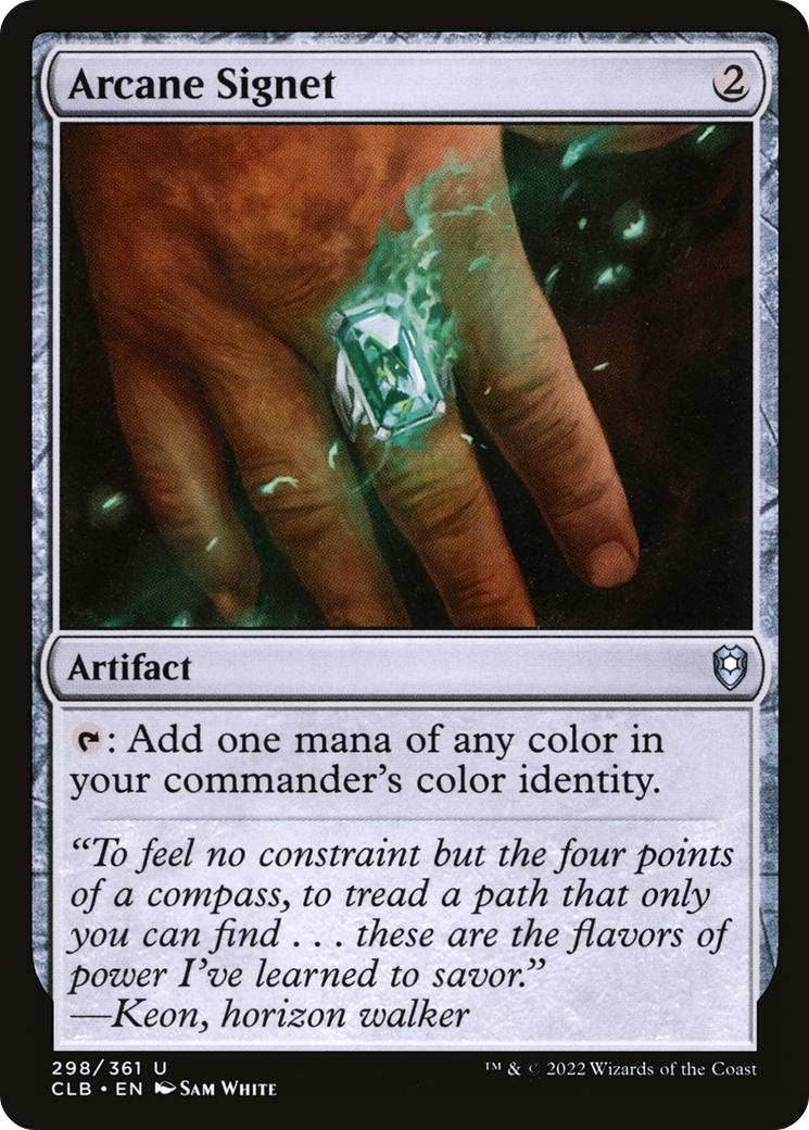 Arcane Signet (CLB-298)  - Commander Legends: Battle for Baldur's Gate