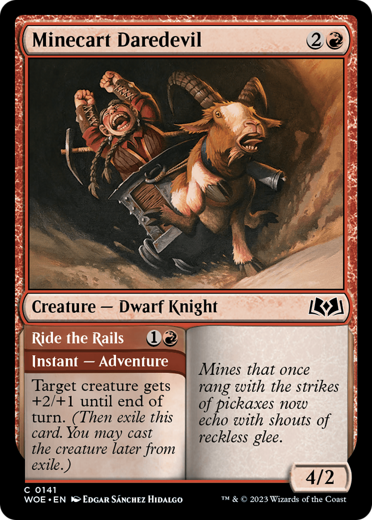 Minecart Daredevil (WOE-141) - Wilds of Eldraine Foil