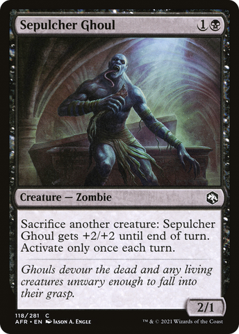 Sepulcher Ghoul (AFR-118)  Foil - Adventures in the Forgotten Realms