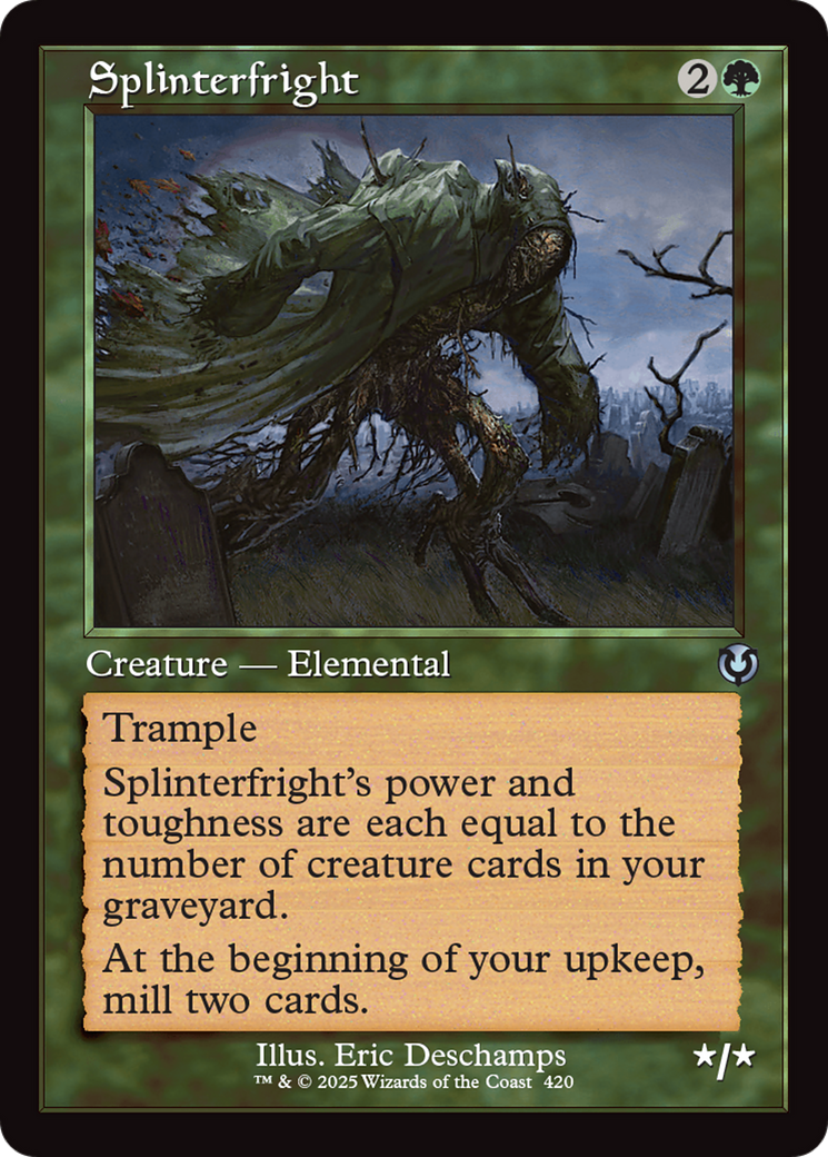 Splinterfright (Retro Frame) (INR-420)  Foil - Innistrad Remastered