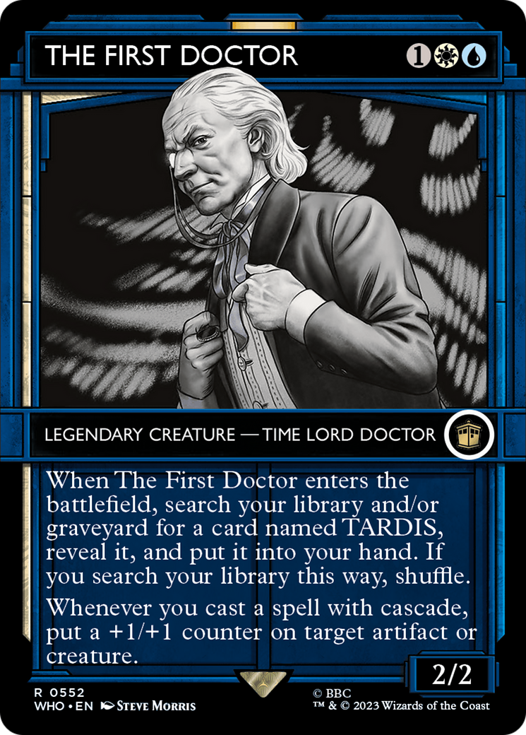 The First Doctor (Showcase) (WHO-552) - Doctor Who: (Showcase) (Borderless) Foil