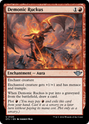 Demonic Ruckus (OTJ-120)  Foil - Outlaws of Thunder Junction