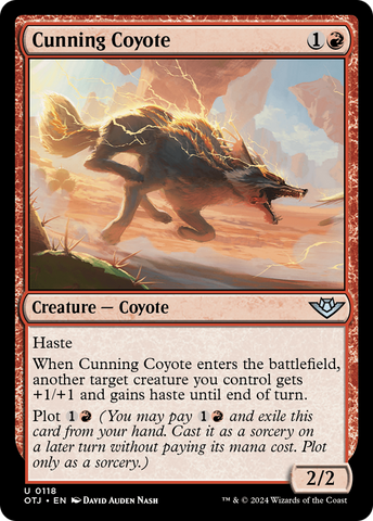Cunning Coyote (OTJ-118)  - Outlaws of Thunder Junction