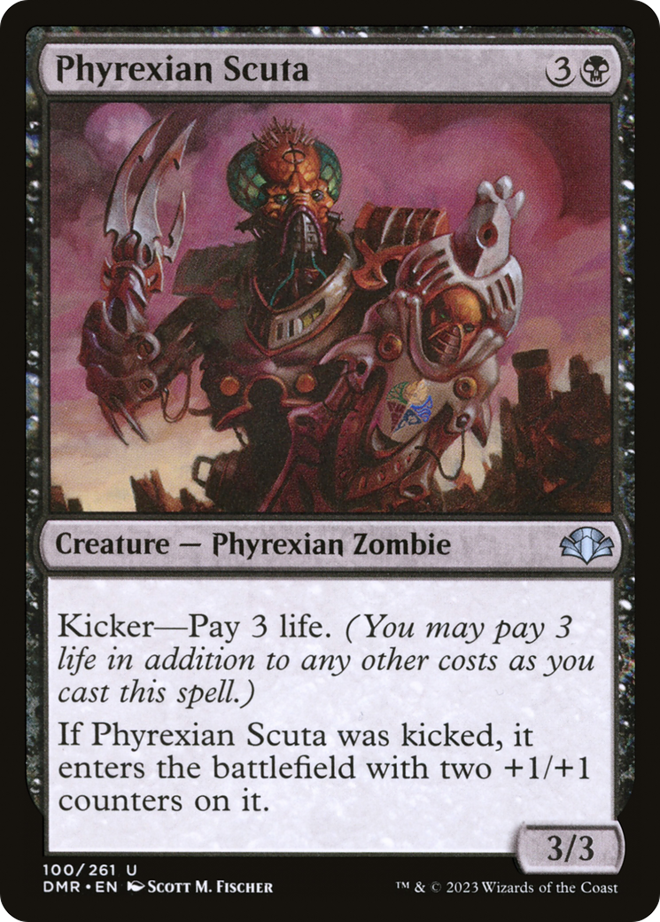 Phyrexian Scuta (DMR-100)  Foil - Dominaria Remastered