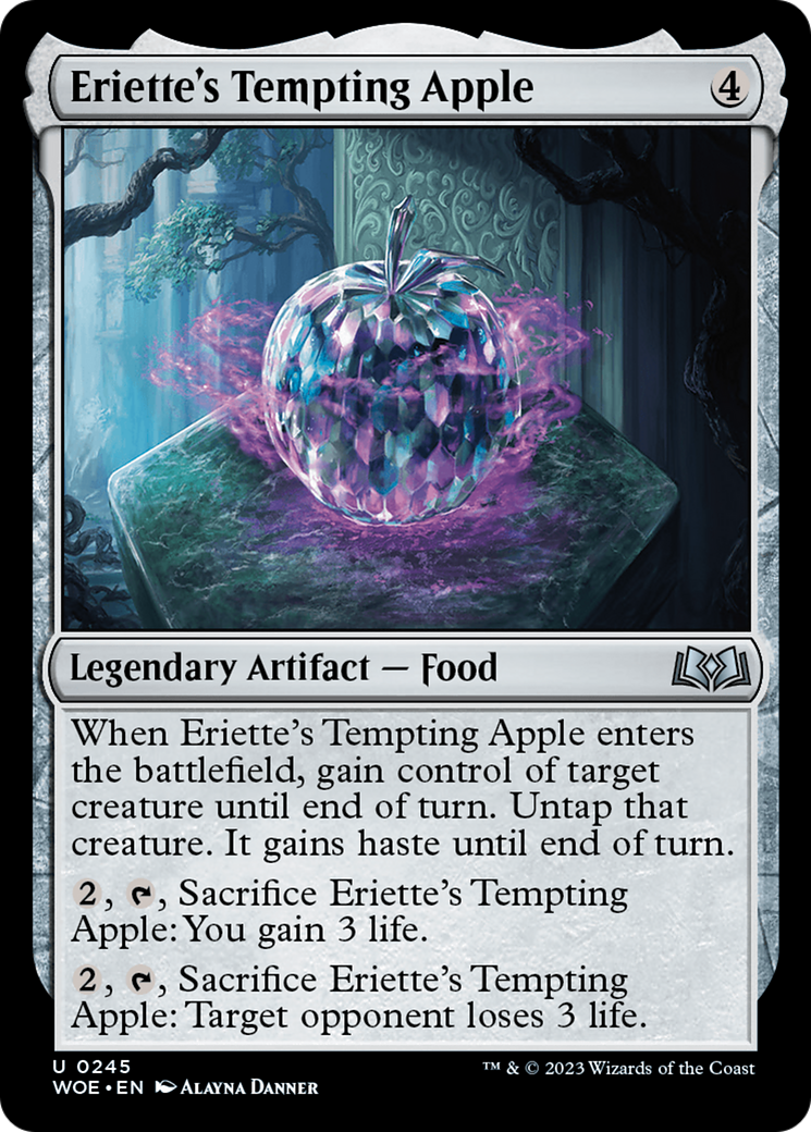 Eriette's Tempting Apple (WOE-245)  Foil - Wilds of Eldraine