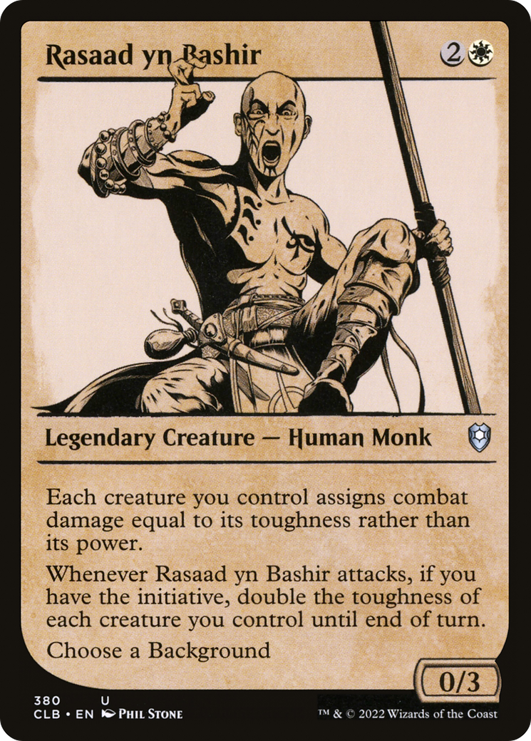 Rasaad yn Bashir (Showcase) (CLB-380)  Foil - Commander Legends: Battle for Baldur's Gate: (Showcase)