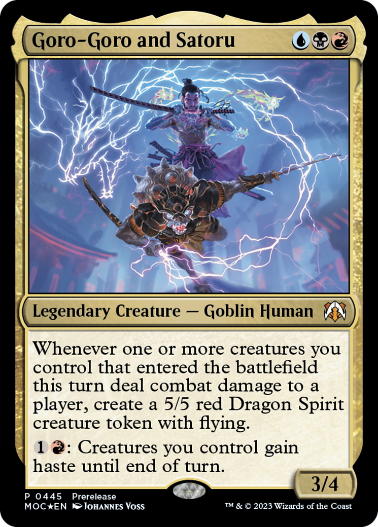 Goro-Goro and Satoru (PRE-445)  Foil - March of the Machine Commander