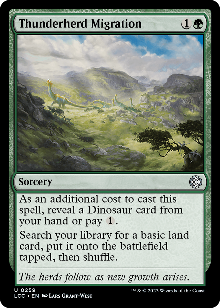 Thunderherd Migration (LCC-259)  - The Lost Caverns of Ixalan Commander