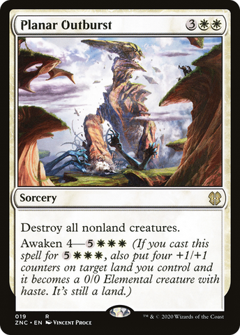 Planar Outburst (ZNC-019)  - Zendikar Rising Commander