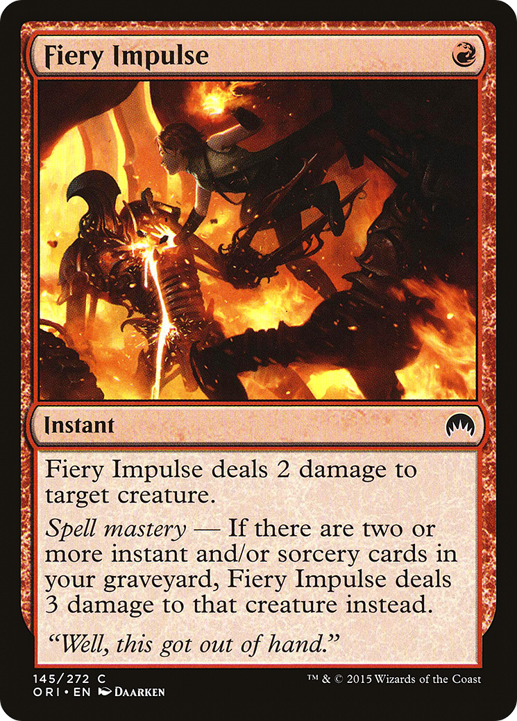 Fiery Impulse (ORI-145)  - Magic Origins