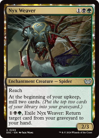 Nyx Weaver (DSC-226)  - Duskmourn: House of Horror Commander: (enchantment)