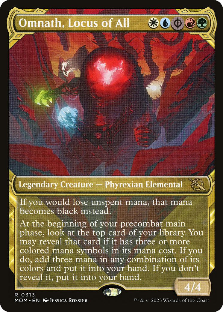 Omnath, Locus of All (Showcase) (MOM-313)  - March of the Machine: (Showcase)