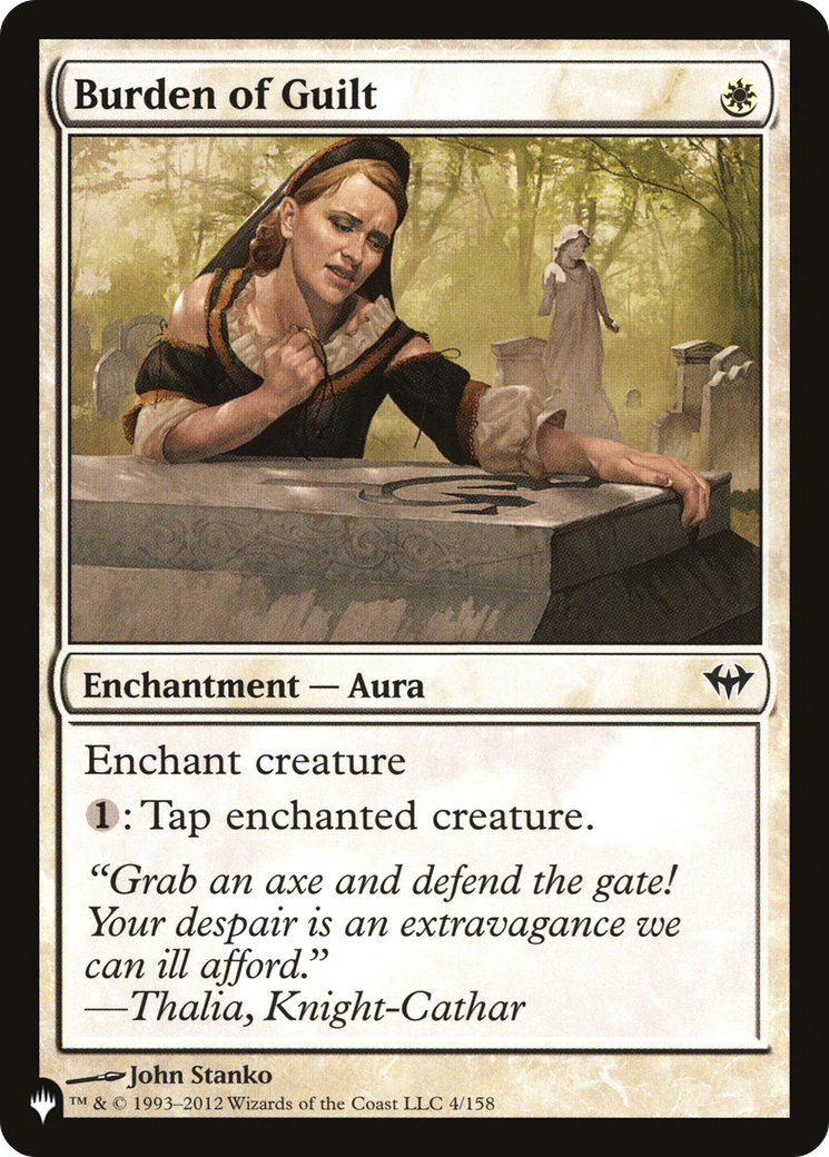 Burden of Guilt (LIST-DKA-4)  - The List