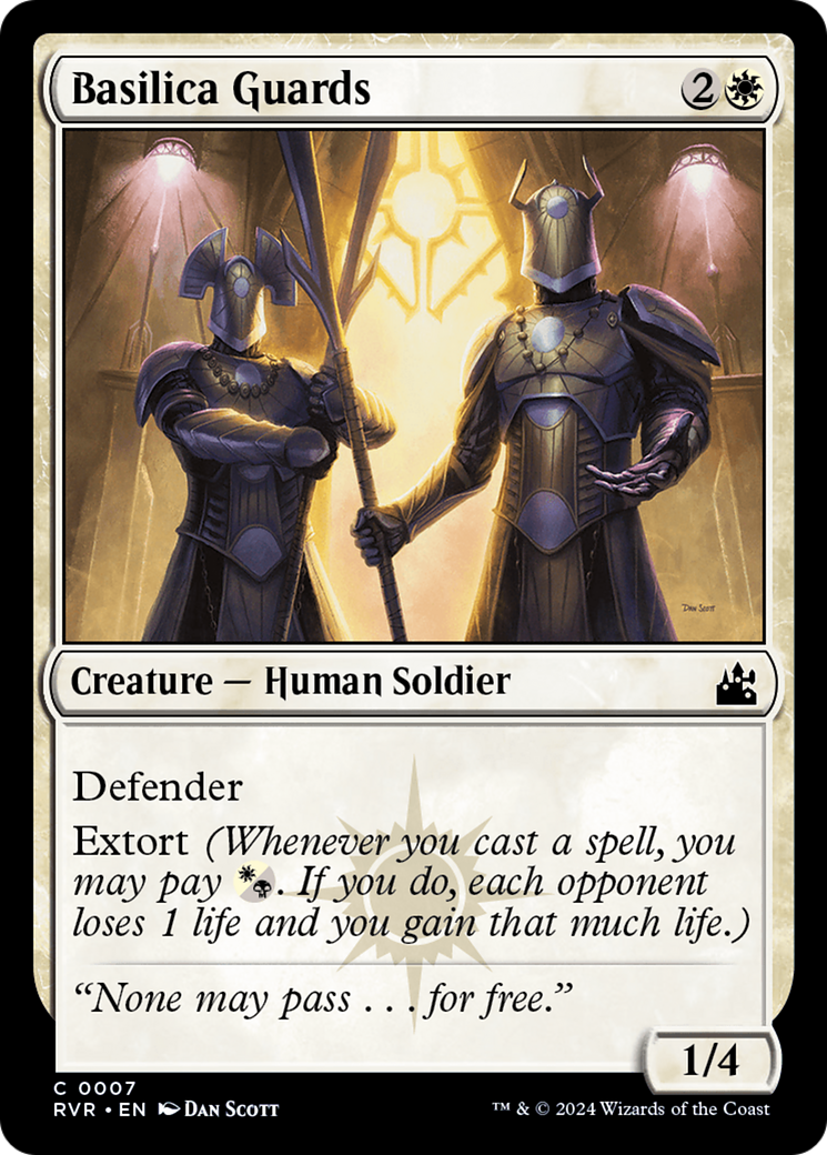 Basilica Guards (RVR-007)  Foil - Ravnica Remastered