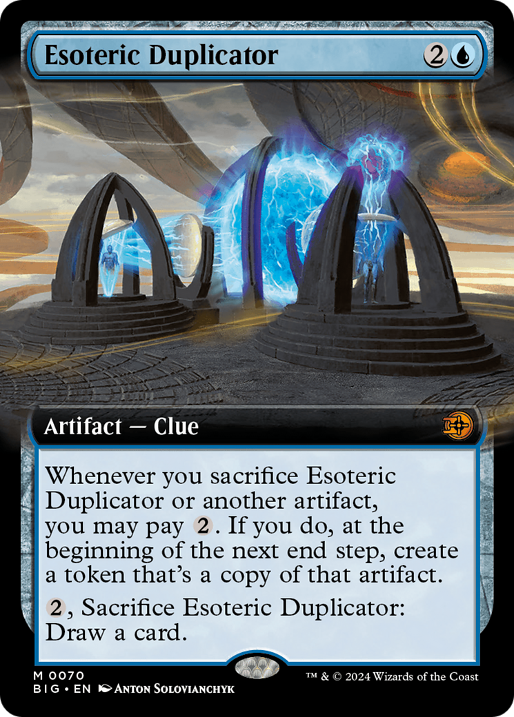 Esoteric Duplicator (Extended Art) (BIG-070)  Foil - The Big Score: (Extended Art)