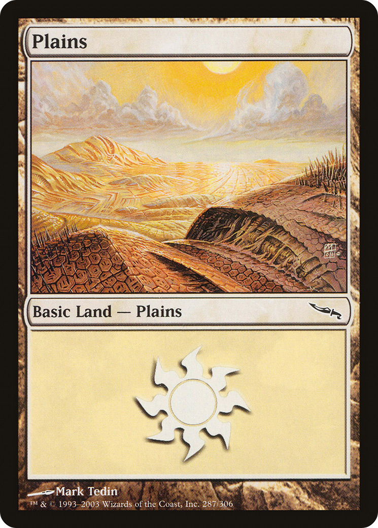 Plains (287) (MRD-287) - Mirrodin Foil