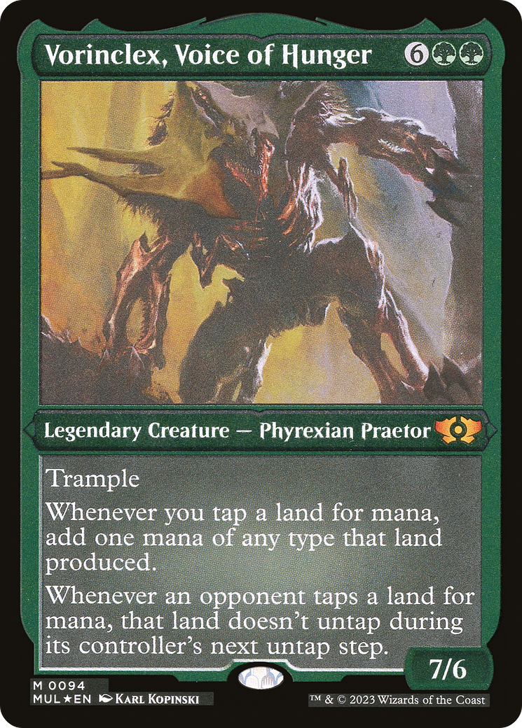 Vorinclex, Voice of Hunger (Foil Etched) (MUL-094)  Foil - Multiverse Legends