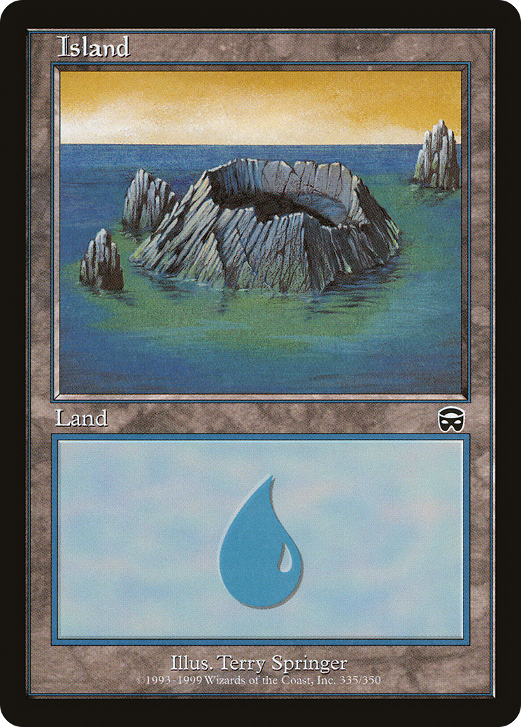 Island (335) (MMQ-335)  Foil - Mercadian Masques