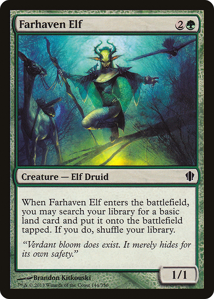 Farhaven Elf (C13-144)  - Commander 2013