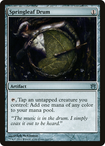 Springleaf Drum (BNG-162)  Foil - Born of the Gods