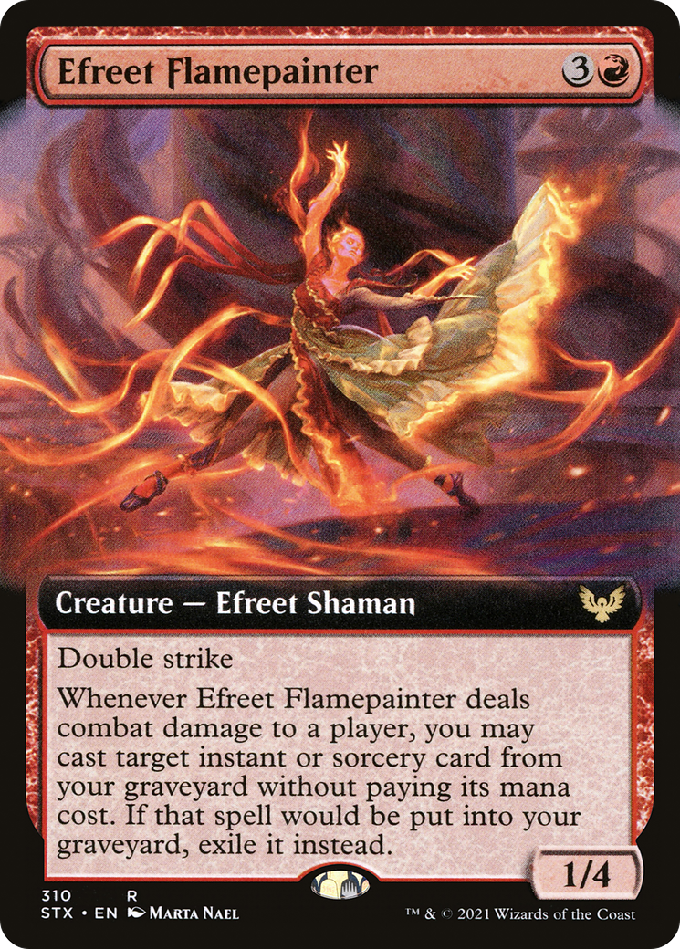 Efreet Flamepainter (Extended Art) (STX-310) - Strixhaven: School of Mages: (Extended Art)