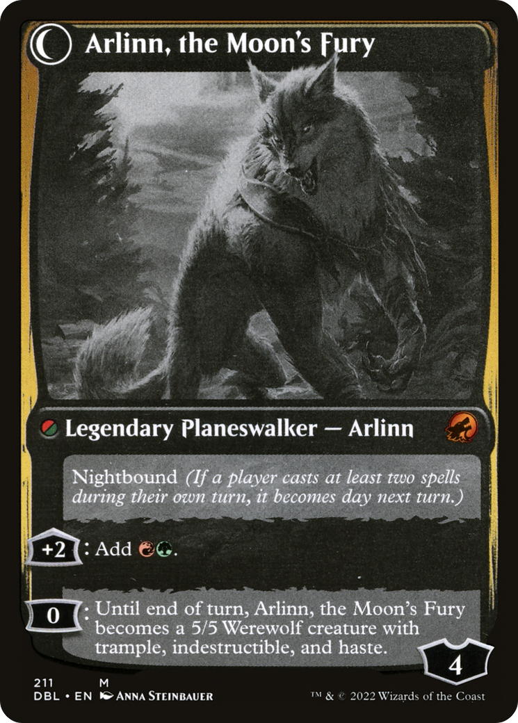 Arlinn, the Pack's Hope (DBL-211)  Foil - Innistrad: Double Feature: (Double Faced Transform)