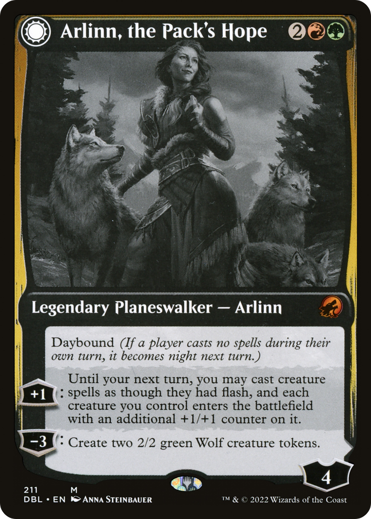 Arlinn, the Pack's Hope (DBL-211)  Foil - Innistrad: Double Feature: (Double Faced Transform)
