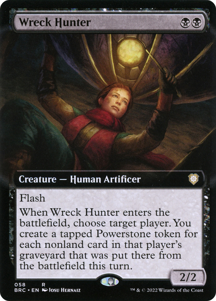 Wreck Hunter (Extended Art) (BRC-058)  - The Brothers' War Commander: (Extended Art)