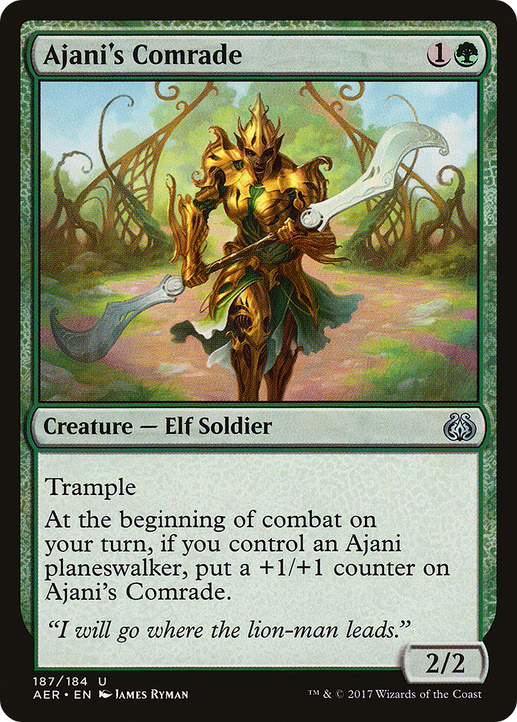 Ajani's Comrade (AER-187)  Foil - Aether Revolt