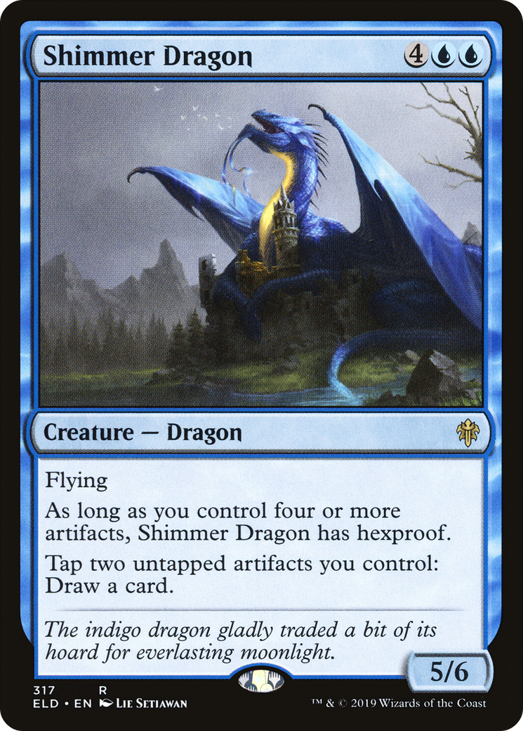 Shimmer Dragon (ELD-317)  - Throne of Eldraine