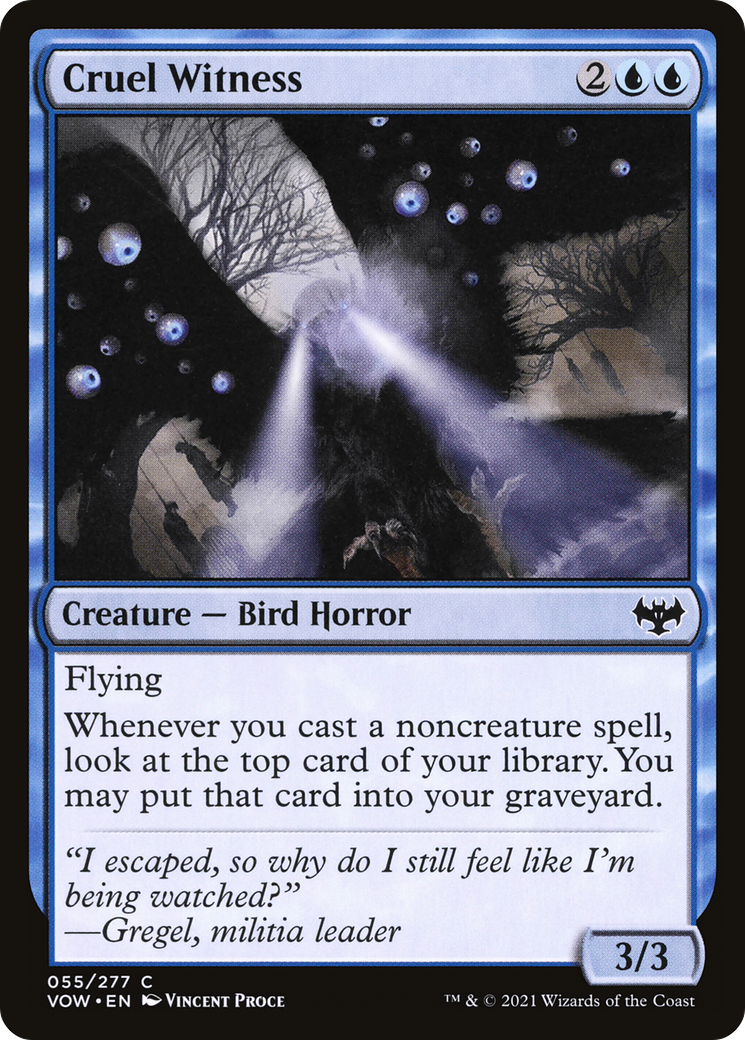 Cruel Witness (VOW-055)  Foil - Innistrad: Crimson Vow