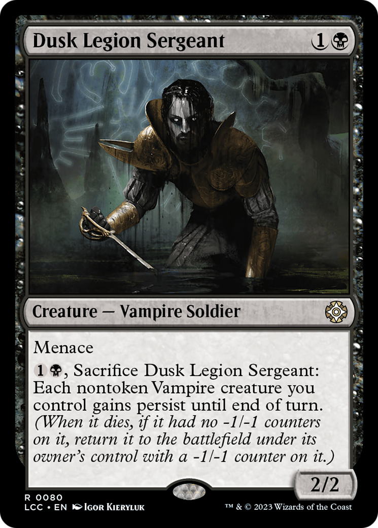 Dusk Legion Sergeant (LCC-080)  - The Lost Caverns of Ixalan Commander