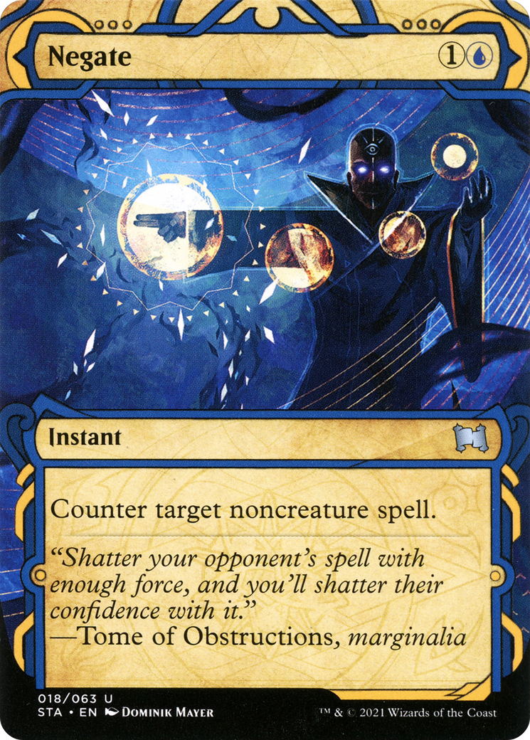 Negate (STA-018)  Foil - Strixhaven Mystical Archive: (Showcase) (Borderless)