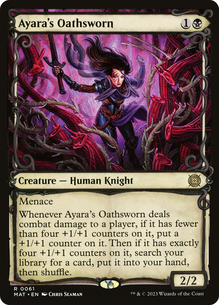 Ayara's Oathsworn (Showcase) (MAT-061)  - March of the Machine: The Aftermath: (Showcase)