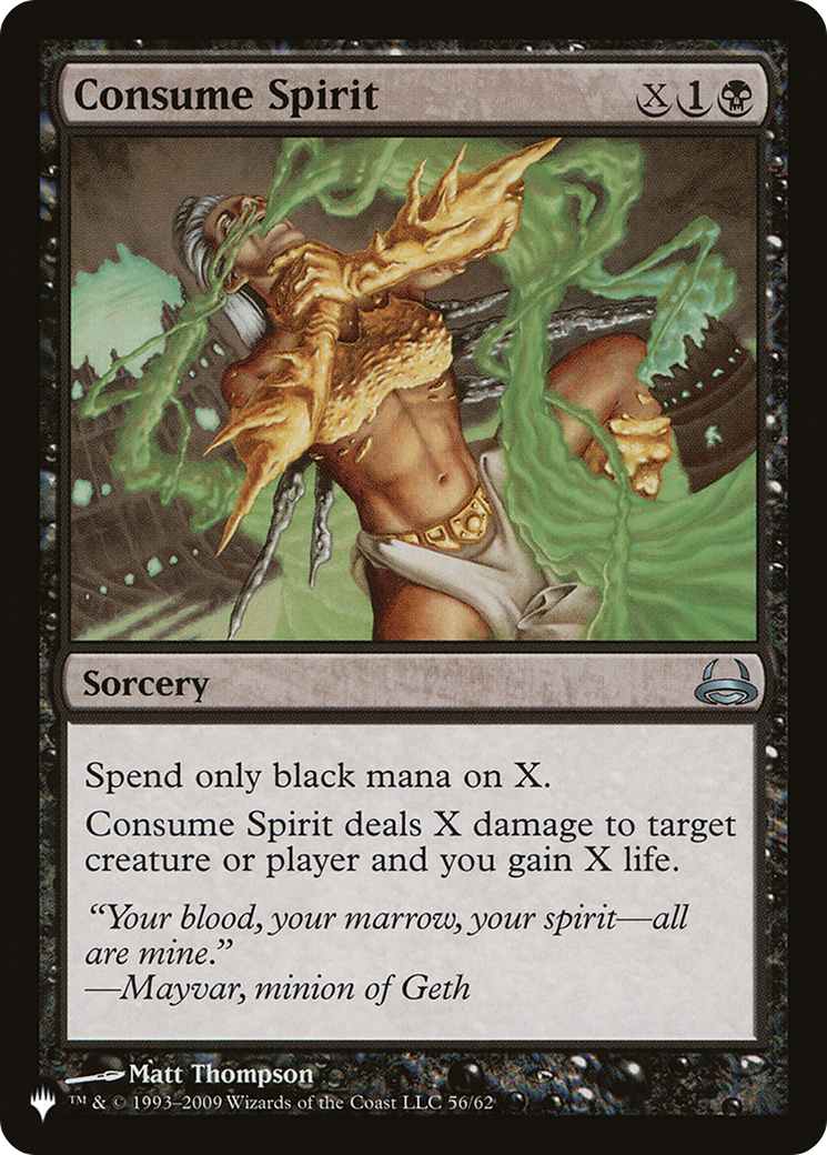 Consume Spirit (LIST-DDC-56)  - The List