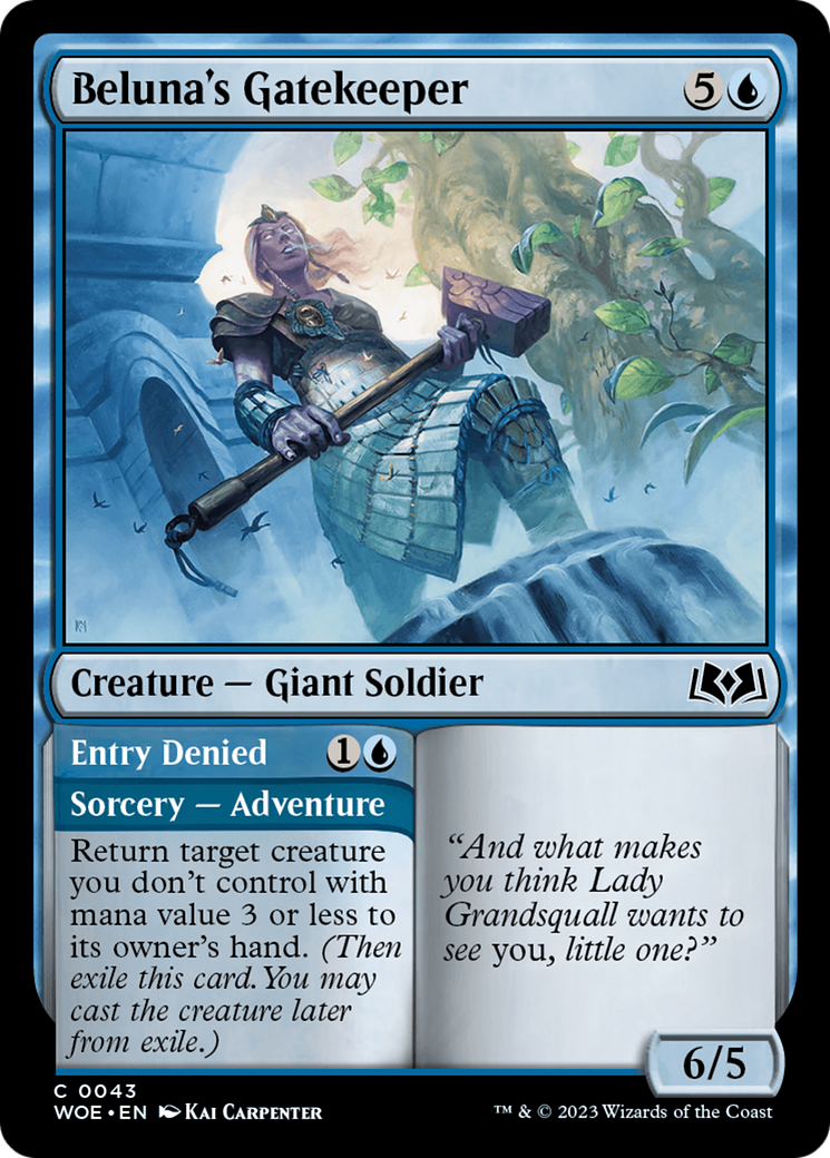 Beluna's Gatekeeper (WOE-043) - Wilds of Eldraine
