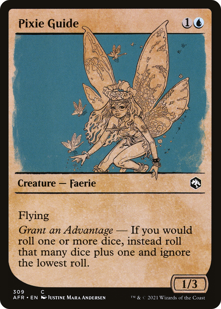 Pixie Guide (Showcase) (AFR-309)  Foil - Adventures in the Forgotten Realms: (Showcase)