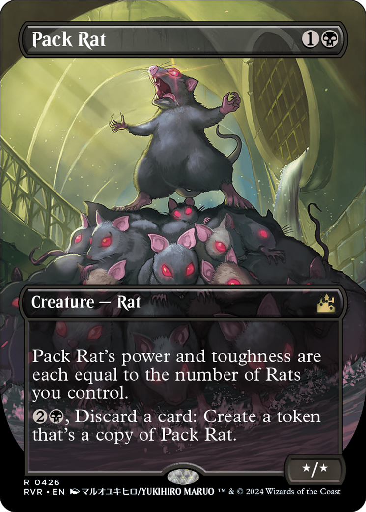 Pack Rat (Anime Borderless) (RVR-426)  Foil - Ravnica Remastered
